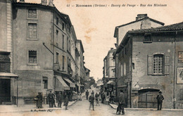 Bourg De Péage (Drôme) Rue Des Minimes, Entrée Sur La Place Du Marché - Edition B.F. Paris - Carte Animée N° 41 - Bourg-de-Péage