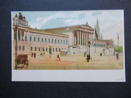 Österreich Um 1910 Wien Parlament Künstlerkarte Ungebraucht - Wien Mitte