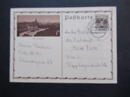 Österreich 1936 GA Bildpostkarte P 300 Mit Bild Wien Parlament / Parlamentsgebäude An Die Redaktion "Mein Film" - Storia Postale