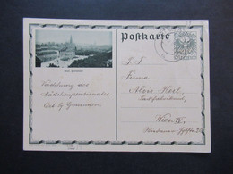Österreich 1932 GA Bildpostkarte P 286 Mit Bild Wien Parlament / Parlamentsgebäude Vorstehung Des Mädchenpensionates - Brieven En Documenten