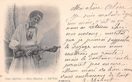 Types Algériens - Négro Musicien - Précurseur, Carte-Nuage 1903 - Beroepen