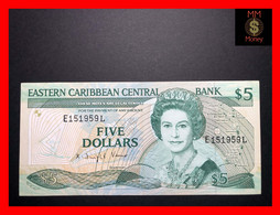 East - Eastern Caribbean 5 $  1988  P. 22  *A*  "Antigua"    XF - Caribes Orientales