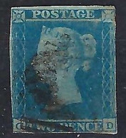 GRANDE BRETAGNE 1841: Le Y&T 4 Obl. - Used Stamps