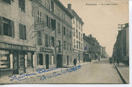 13855 - Loire - FIRMINY  :  Rue Jean Jaurés - LIBRAIRIE DU MAS à Gauche (disparue ??) Circulée En 1933 - Firminy
