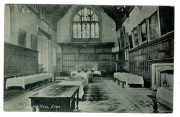 Ref 1441  -  1928 Postcard - The College Hall Eton Berkshire - Please Cancel Potatoes Message - Andere & Zonder Classificatie