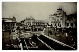 Ref 1441  - 1908 Real Photo Postcard Fine Art Palace - Franco British Exhibition Postmark - London - Expositions