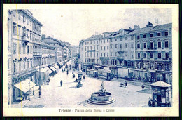 ITALY  - TRIESTE - Piazza Della Borsa E Corso. ( Ed. STA Nº 50615) Carte Postale - Bourses & Salons De Collections