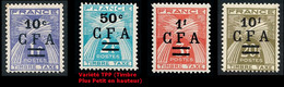 REUNION 1949-50 - Yv. Taxe 36 37 38 Et 42 *   Cote= 2,75 EUR - Type Gerbes. TIMBRE-TAXE (4 Val.)  ..Réf.FRA29168 - Timbres-taxe