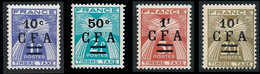 REUNION 1949-50 - Yv. Taxe 36 37 38 Et 42 NEUF   Cote= 3,10 EUR - Type Gerbes. TIMBRE-TAXE (4 Val.)  ..Réf.FRA29167 - Timbres-taxe