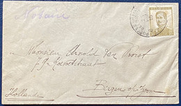 Lettre Albert 1er N°124 Obl "8 Postes Militaires Belgique 8" Pour Bergen En Holande TTB - Esercito Belga