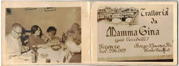 SOUVENIR PUBLICITAIRE BOÎTE A ALLUMETTES DEDICACE INTERIEURE TYPE ETUI PHOTO VERITABLE FIRENZE PONTE VECCHIO RESTAURANT - Objetos Publicitarios