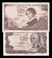 España Spain Set 100 Pesetas 1965 1970 Pick 150 152 MBC/EBC VF/XF - 100 Pesetas