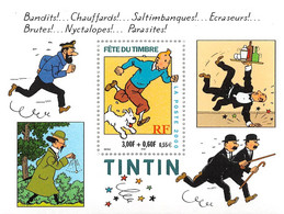 Feuillet Timbre Tintin - Fête Du Timbre - Hergé