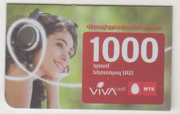 ARMENIA - Armenian Woman , VIVA Cell Card Prepaid, Exp.date 01/01/2015 , Used - Armenië