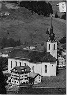 Flugaufnahme Kirche & Gasthaus Und Pension Hirschen Oberiberg SZ - Oberiberg