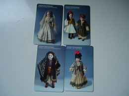 GREECE USED CARDS SET 4   DOLLS - Culture