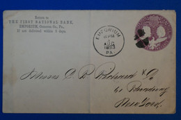 C ETATS UNIS  BELLE LETTRE  1893 EMPORIUM POUR NEW YORK C.  + AFFRANCHISSEMENT INTERESSANT - Lettres & Documents