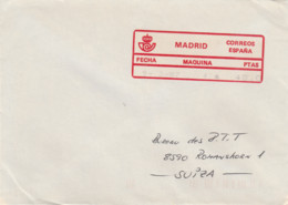 MADRID-Brief An Das Post-Bureau Romanshorn/Schweiz - Franchise Postale