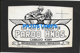 150850 MOTORCYCLE MOTO REPUESTOS VENTA Y REPARACION PARDO HNOS STAMPING YABLON MODELO PARA ARMAR EL CALCO NO POSTCARD - Motos