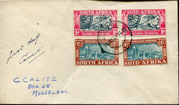 South Africa Südafrika Mi# 127-30 Used On Letter -  Voortrekker Monument Memorial Fundraising - FDC