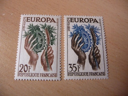 TIMBRES  FRANCE    EUROPA   1957   N  1122  /  1123    COTE  2,00  EUROS  NEUFS  LUXE** - 1957