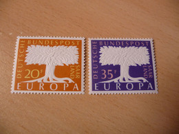 TIMBRES  SARRE    EUROPA   1957   N  384  /  385    COTE  2,00  EUROS  NEUFS  LUXE** - 1957