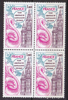 N° 1948 Tour Abbatiale De Saint-Amand-les-Eaux : Bloc De 4 Timbres Neuf Impeccable - Unused Stamps