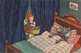 Margret Boriss Little Red Riding Hood And Wolf . Petit Chaperon Rouge . Loup . Conte Perrault. Wilryck Wenduyne Belgique - Boriss, Margret