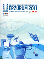 Türkey Erzurum 2011 Wintersport Präsentationmappe Mit Dem Seltenen Block Michel N° 76 Ungez. Sowie Block 75 ** Und FDC - Altri & Non Classificati