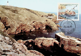 1985 Portugal Reservas E Parques Naturais (Berlengas) - Maximum Cards & Covers
