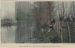 27  Pacy Sur Eure  La Peche A La Ligne Sur  Les  Bords De L'eure - Pacy-sur-Eure