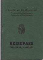 Passeport / Reisepass LIECHTENSTEIN 1962 - Historical Documents