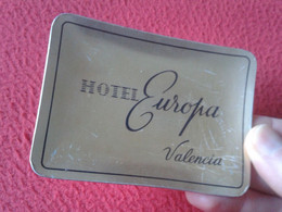 ANTIGUO CENICERO ASHTRAY CENDRIER HOTEL EUROPA VALENCIA ESPAÑA SPAIN MATERIAL TIPO ALUMINIO O SIMIL ASCHENBECHER ESPAGNE - Metallo