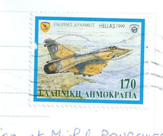 GRECE TP Avion Sur Carte Postale Entière - Brieven En Documenten