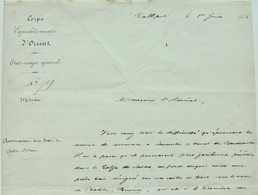 Général Edouard Charles De Martimprey, Guerre De Crimée, Gallipoli Juin 1854 - Documenti Storici