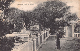 012009 "OLBIA - CAPRERA - TOMBA DI GARIBALDI" ANIMATA, MILITARE. CART  SPED 1918 - Olbia