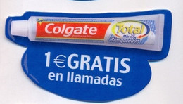 SPAIN : SPA01 1EUR GRATIS Llamadas COLGATE Toothpaste SPECIMEN MINT - Altri & Non Classificati