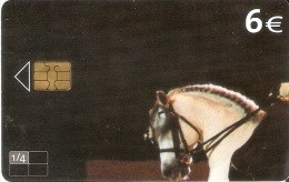 SPAIN ESP24 6 EUR Horses Puzzle 1/4 USED - Autres & Non Classés