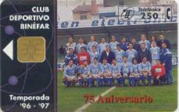 SPAIN ESP20 250pta Football 7(yrs Club Deportivo Binefar USED - Other & Unclassified