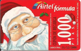 SPAIN MOB1 Airtel : 1000 Pta CHRISTMAS USED - Other & Unclassified