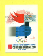 SPORT INVERNALI- OLIMPIADI- CORTINA D'AMPEZZO - 1956 - Deportes De Invierno