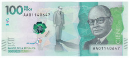 Columbia 100000 Pesos 2014 UNC - Kolumbien