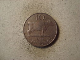 MONNAIE GUERNESEY 10 PENCE 1977 - Guernesey