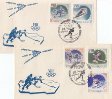 FDC USSR 2317-2321 - Invierno 1960: Squaw Valley