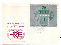 Pologne -- 1975 -- Jeux Olympiques De Montréal 76  --- Cachet KATOWICE  8-3-1975 - Briefe U. Dokumente