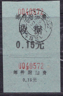 CHINA CHINE CINA JIANGXI JIUJIANG  332000-1  POSTAL ADDED CHARGE LABELS (ACL)  0.15 YUAN - Autres & Non Classés