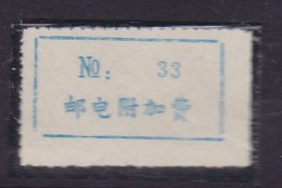 CHINA CHINE CINA HUBEI HUANGMAI 436500  POSTAL ADDED CHARGE LABELS (ACL) - Altri & Non Classificati