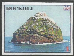 SCOTLAND - ROCKALL - View Of Island From Sea #1 - Imperf Single Stamp - Mint Never Hinged No Gum - Local Cinderella - Cinderellas