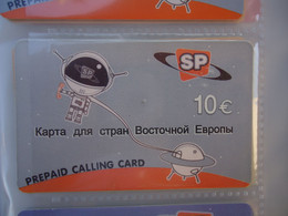 GREECE USED OLD  PREPAID  CARDS SP SPACE RUSSIA FROM MY COLLECTION - Espacio