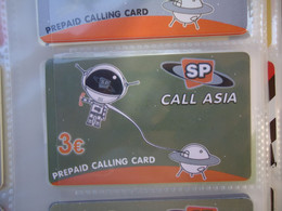 GREECE USED OLD  PREPAID  CARDS SP SPACE RUSSIA FROM MY COLLECTION - Espacio